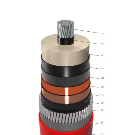 NA2XSR(AL)Y-1 inti AL XLPE PVC karo waja AWA